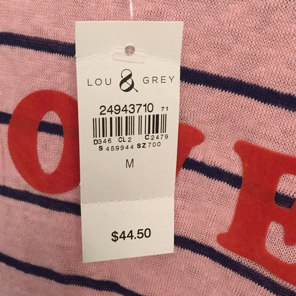 ❤️ LOVE pink and navy stripe top ❤️ - Picture 6 of 7